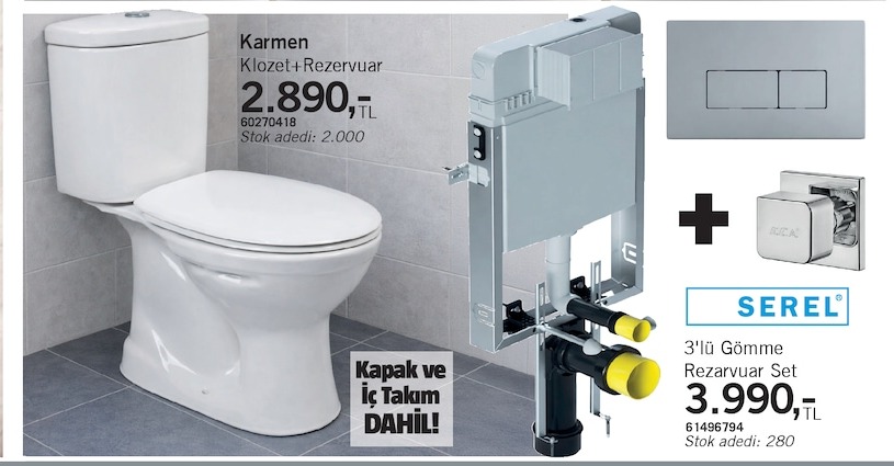 Karmen Klozet+Rezevuvar