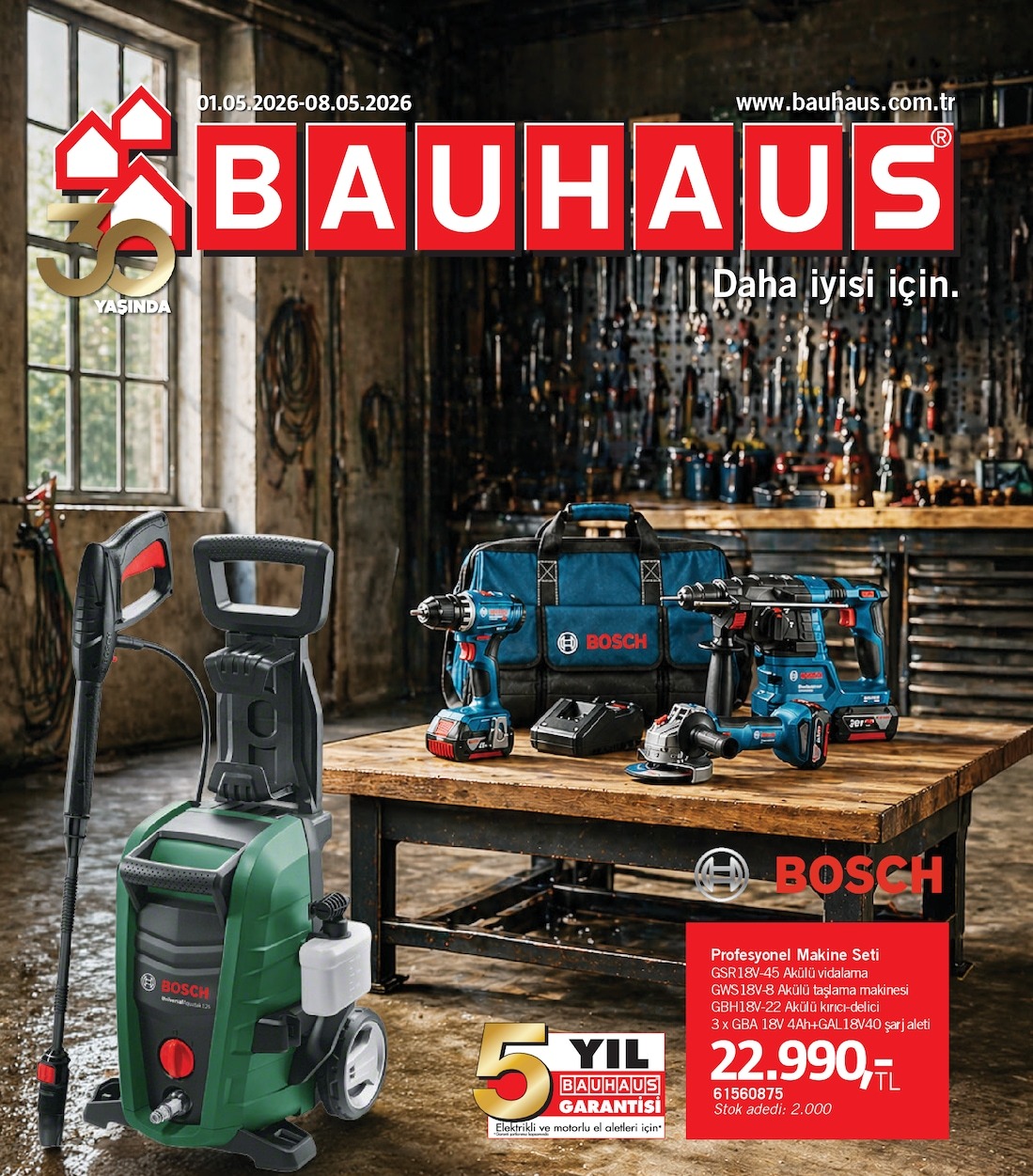 Bosch Profesyonel Makine Seti Gsr 18V-45 Akülü Vidalama Gws 18V-8 Akülü Taşlama Makinesi Gdr 18V-20 Akülü Darbeli Vidalama Gsa 12V-Ev Akülü/Girişli Şarjlı Dalıç Testeresi