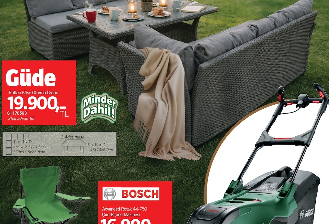 Bosch Advanced Rotak 44-750 Çim Biçme Makinesi