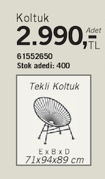 Koltuk 1 Adet