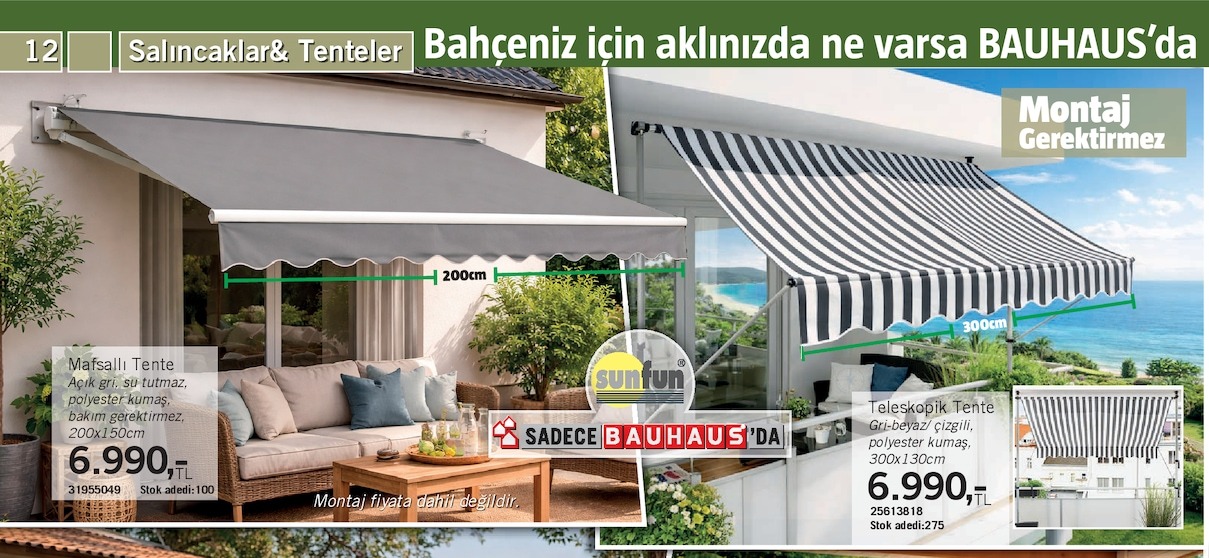Mafsallı Tente