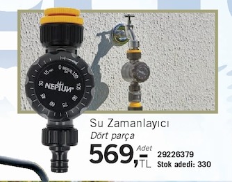 Su Zamanlayıcı Dört Parça