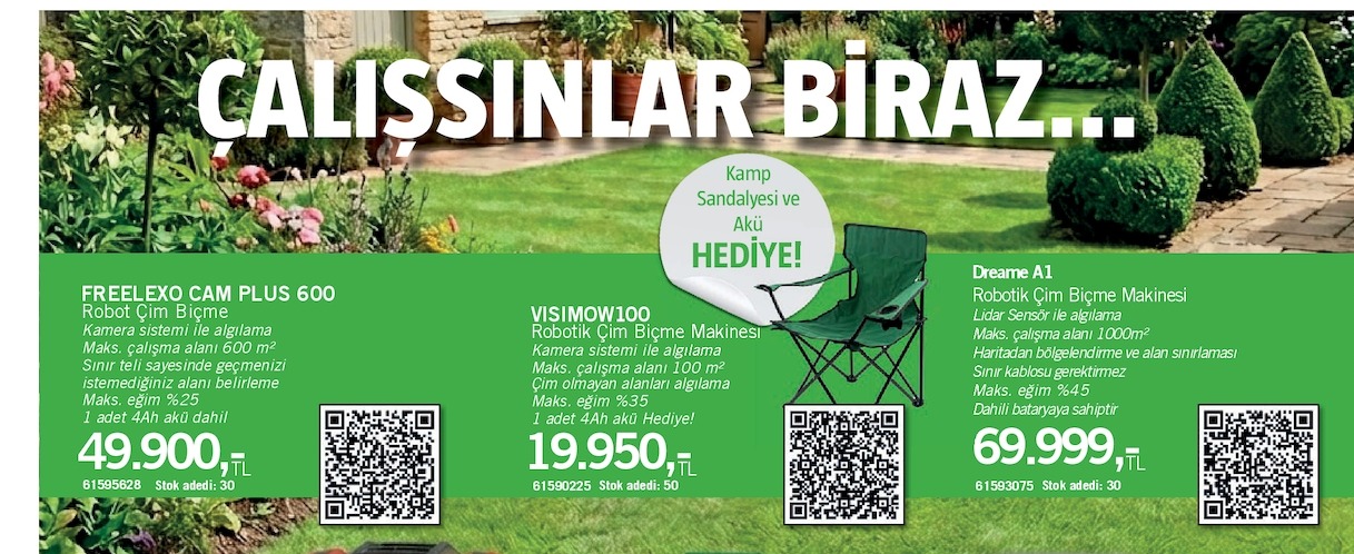 Freelexo Cam Plus 600 Robot Çim Biçme