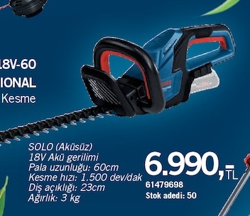 Bosch Solo 18V Aku Gerilimi