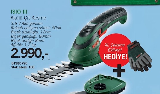 Bosch Isio Iii Akülü Çit Kesme