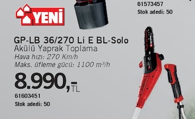 Gp-Lb 36/270 Li E Bl-Solo Akülü Yaprak Toplama