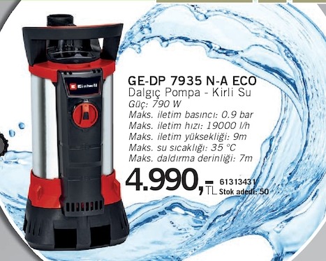 Einhell Ge-Dp 7935 N-A Eco Dalgıç Pompa - Kirli Su