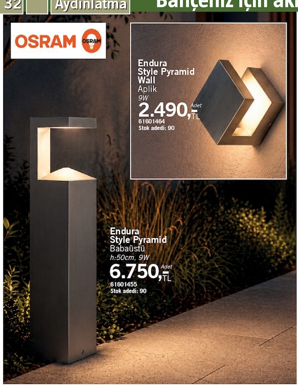 Osram Endura Style Pyramid Wall Aplik 9W