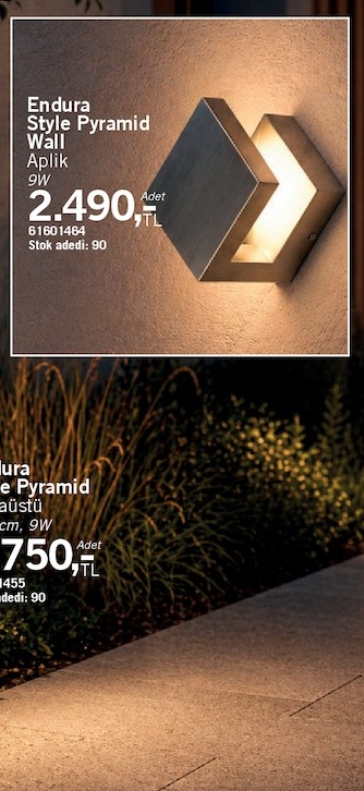 Osram Endura Style Pyramid Duvar Babastüfü H:50Cm 9W