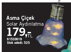 Asma Çiçek Solar Aydınlatma