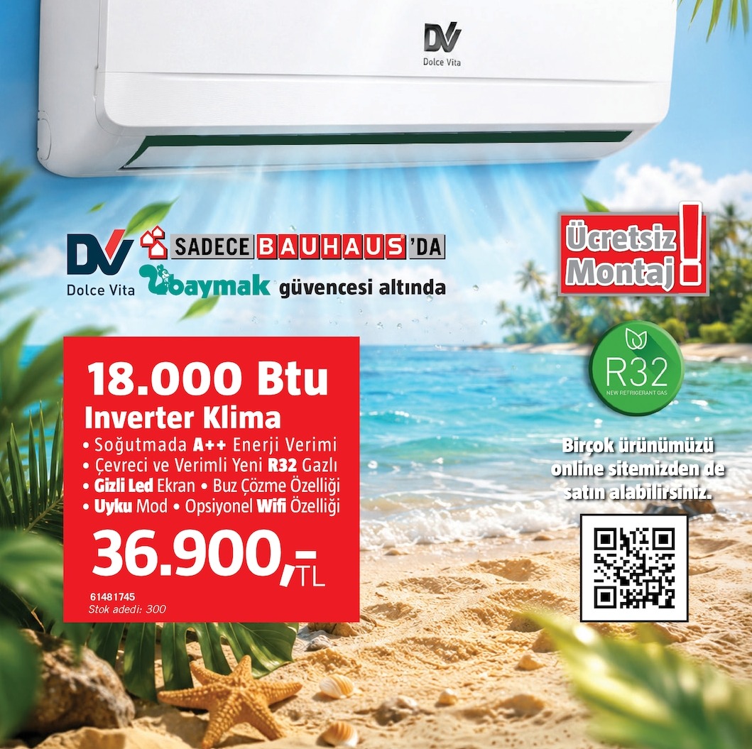 Dolce Vita 18.000 Btu Inverter Klima