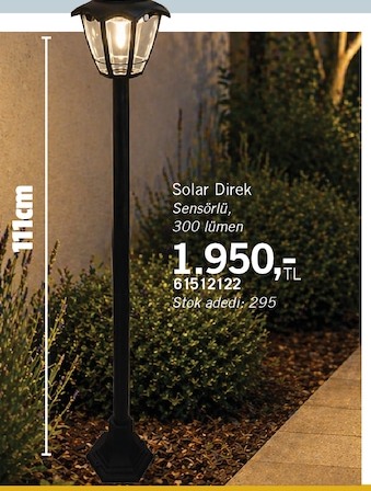 Solar Direk Sensörlü, 300 Lümen