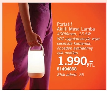 Portatif Akıllı Masa Lambası 400 Lümen 13.5W