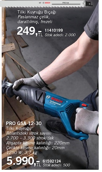 Bosch Pro Gsa 12-30 Tilki Kuyruğu Testere