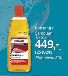 Sonax Konsantre Şampuan 1000Ml