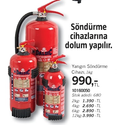 Yangın Söndürme Cihazı, 1Kg