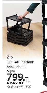 Zip 10 Katli Katlanir Ayakkabilik
