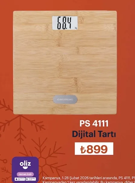 Grundig Ps 4111 Dijital Tartı