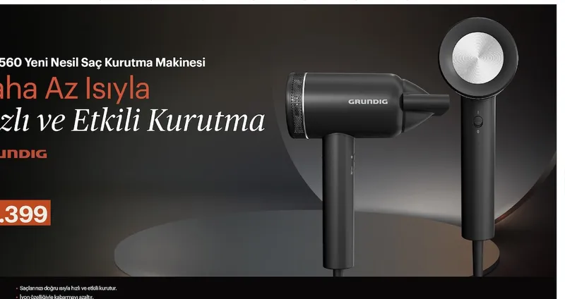 Grundig 560 Yeni Nesil Saç Kurutma Makinesi