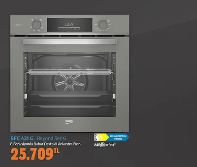 Bfc 431 G · Beyond Serisi 8 Fonksiyonlu Buhar Destekli Ankastre Fırın