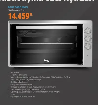 Bsuf 5000 Mgsi Multifonksiyon Fırın