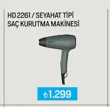 Hd 2261 / Seyahat Tipi Saç Kurutma Makinesi