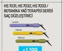 Hs 7031, Hs 7032, Hs 7033 / Botanika Yağ Terapisi Serisi Saç Düzleştirici