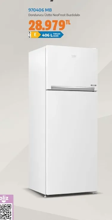 970406 Mb Dondurucu Üstte Neofrost Buzdolabı