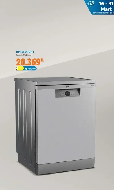 Bm 4144 Okı Bulaşık Makinesi