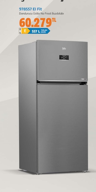 978557 El Fit Dondurucu Üstte No Frost Buzdolabı