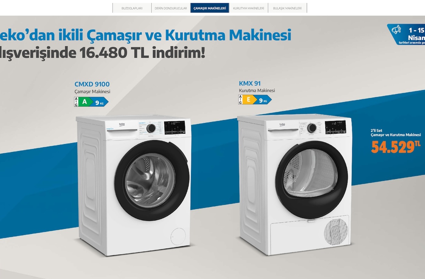 Beko Çamaşır Ve Kurutma Makinesi