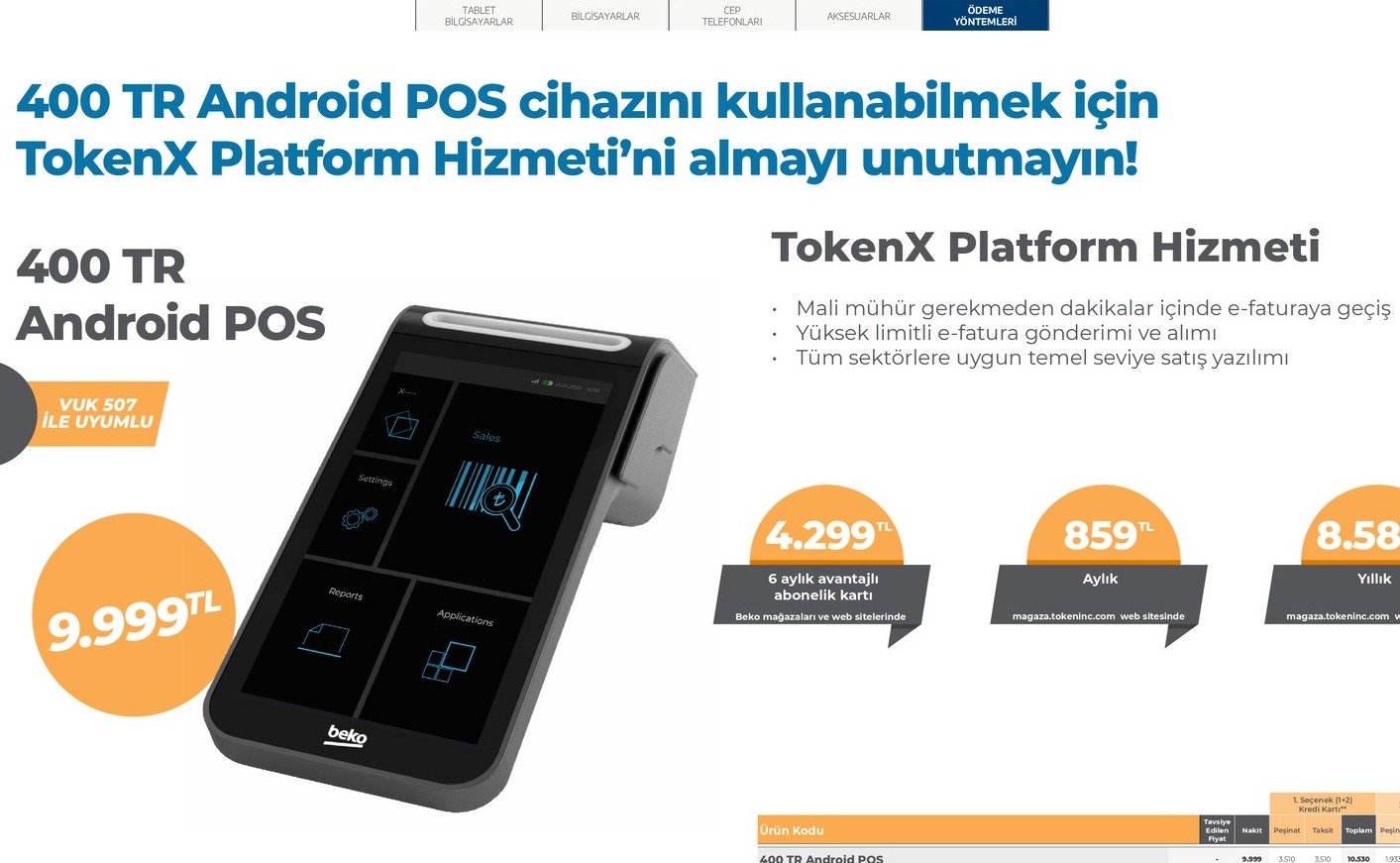 400 Tr Android Pos
