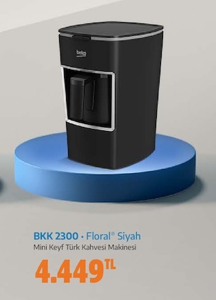 Beko Bkk 2300 - Floral Siyah Mini Keyf Türk Kahvesi Makinesi