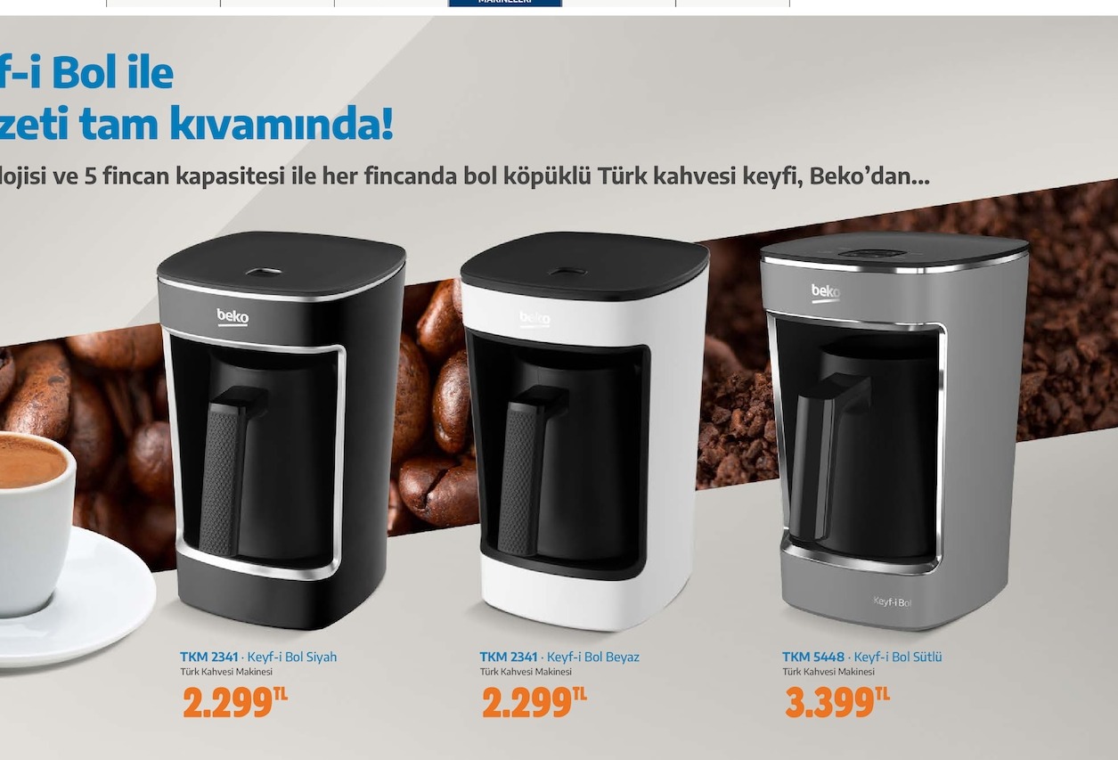 Beko Tkm 2341 Keyf-I Bol Beyaz Türk Kahvesi Makinesi