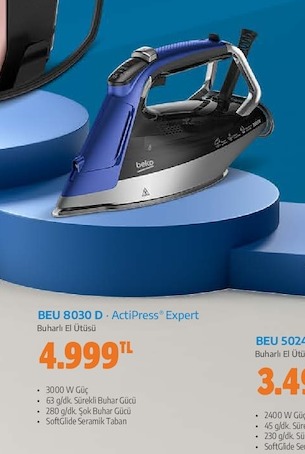 Beko Beu 8030 D Actipress Expert Buharlı Ütü