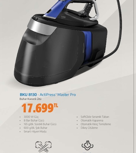 Beko Bku 8130 Actipress Master Pro Buhar Kazanlı Ütü
