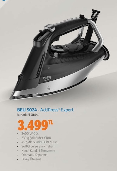 Beko Beu 5024 Actipress Expert Buharlı El Ütüsü