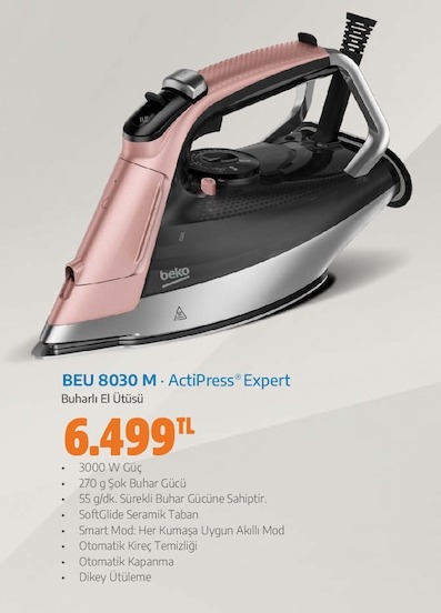 Beko Beu 8030 M Actipress Expert Buharlı El Ütüsü