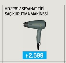 Hd 2261 / Seyahat Tipi Saç Kurutma Makinesi