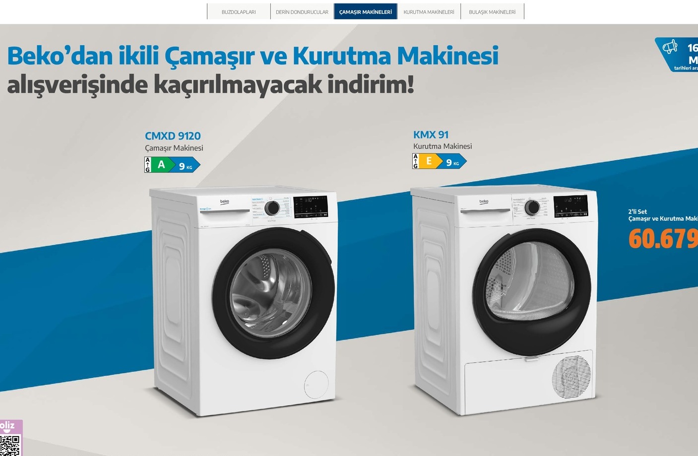 Cmxd 9120 Çamaşır Makinesi 9 Kg
