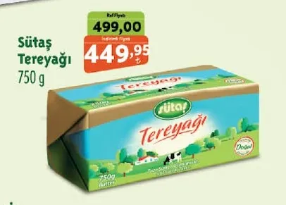 Sütaş Tereyağı 750 G