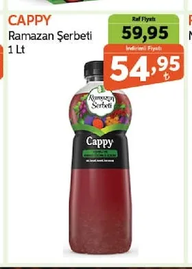 Cappy Ramazan Şerbeti 1 Lt