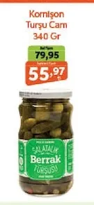 Kornişon Turşu Cam 340 Gr