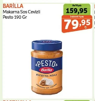 Barilla Makarna Sos Cevizli Pesto 190 Gr