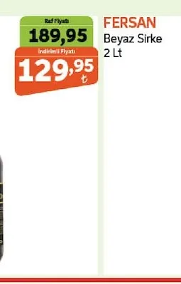 Fersan Beyaz Sirke 2 Lt