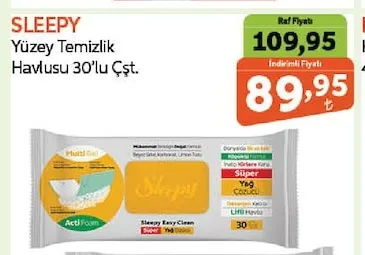 Sleepy Yüzey Temizlik Havlusu 30'Lu Çşt.