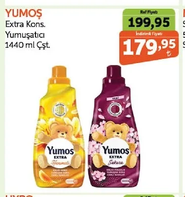 Yumoş Extra Kons. Yumuşatıcı 1440 Ml Çşt.