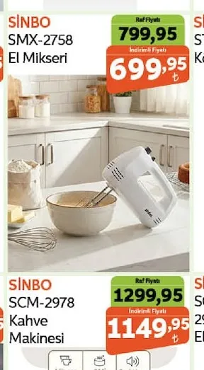 Si̇Nbo Smx-2758 El Mikseri