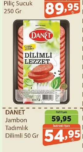 Danet Jambon Tadımlık Dilimli 50 Gr
