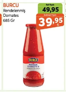 Burcu Rendelenmiş Domates 685 Gr